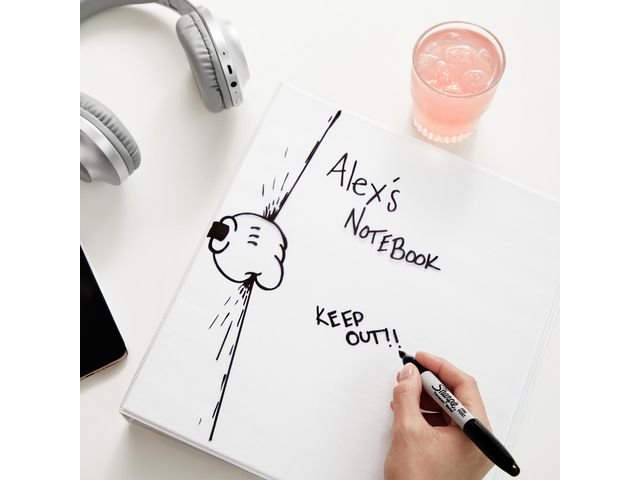 Märkpenna SHARPIE F svart 32+4/fp