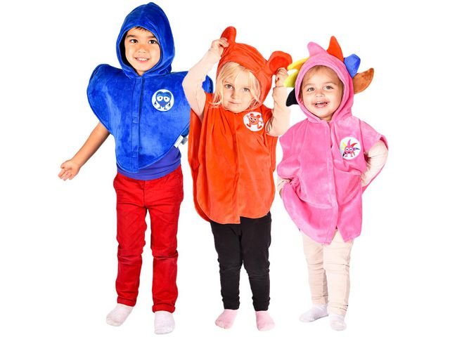 Maskeraddräkt Babblarna Set1 1 - 4år 3/fp