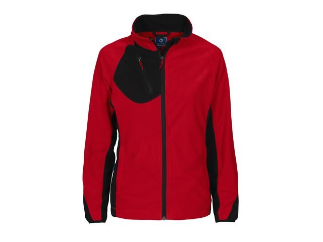 Mikrofleecejacka dam Projob 2326 röd 3XL