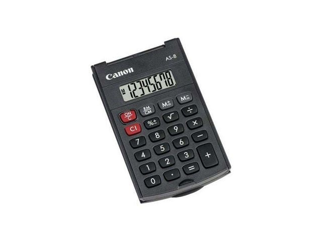 Miniräknare CANON AS - 8 svart