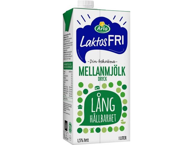 Mjölk ARLA lång hållbarhet laktosf 1L