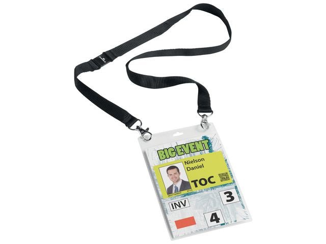 Namnskylt DURABLE A6 halsb. 10/fp