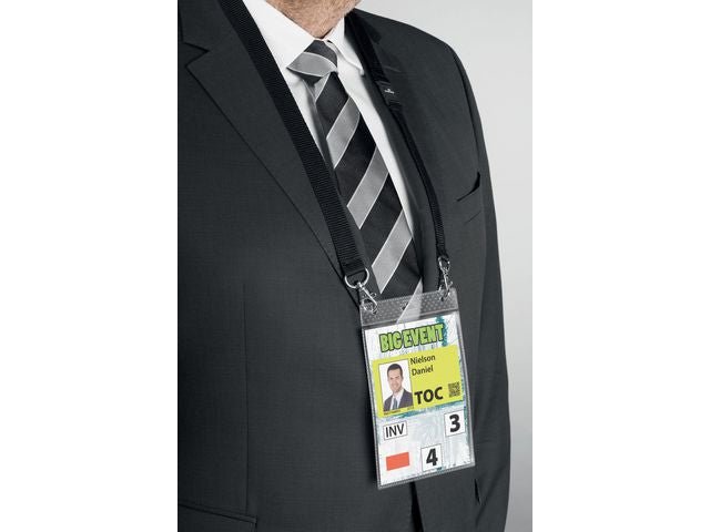 Namnskylt DURABLE A6 halsb. 10/fp