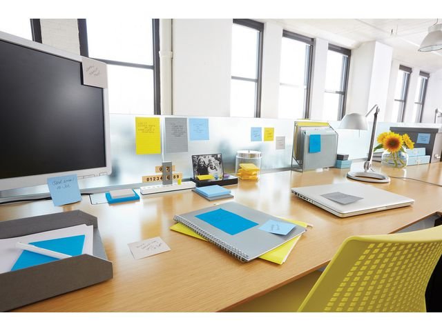 Notes POST - IT kub 76x76mm blå/vit