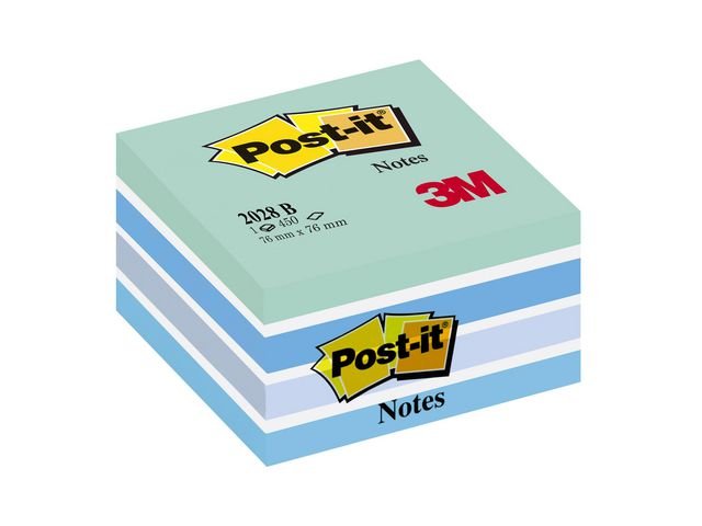 Notes POST - IT kub 76x76mm blå/vit
