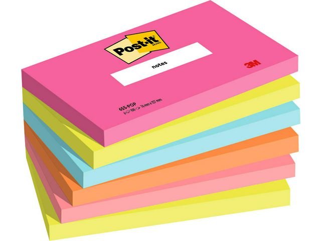 Notes POST - IT Pop 76x127mm 6/fp