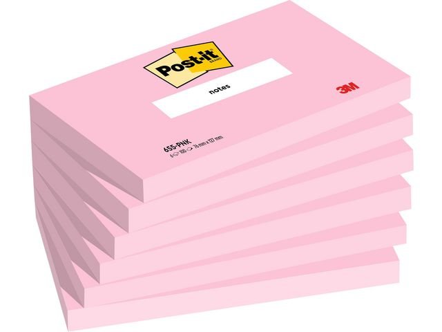 Notes POST - IT SS 76x127mm rosa 6/fp