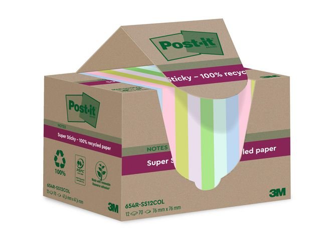 Notes POST - IT SS 76x76mm re sort.f 12/fp