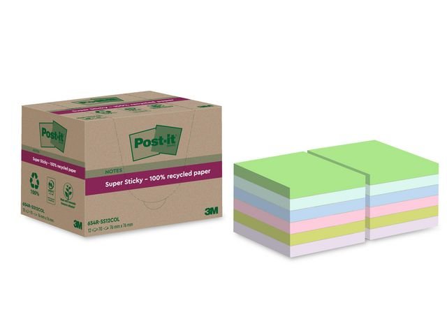 Notes POST - IT SS 76x76mm re sort.f 12/fp