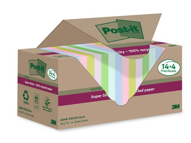 Notes POST - IT SS 76x76mm re sort.f 18/fp