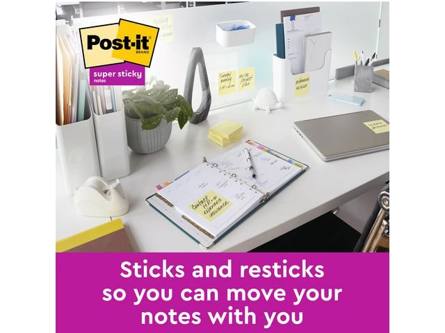 Notes POST - IT SS 76x76mm rec gul 3/fp