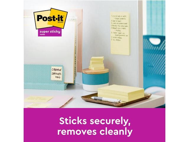 Notes POST - IT SS 76x76mm rec gul 3/fp