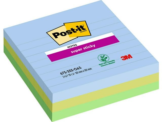 Notes POST - IT SS Oasis 101x101 3/fp