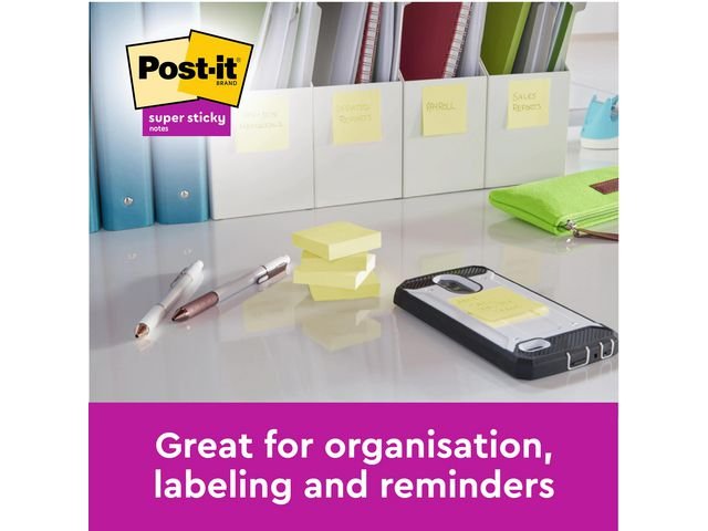 Notes POST - IT SS47,6x47,6mm re gul 12/fp