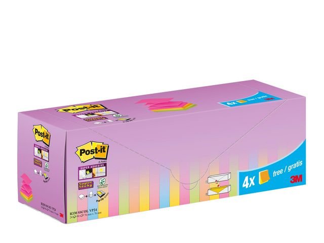 Notes POST - IT Z SS 76x76 6 frg 24/fp