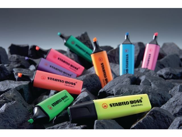 Överstrykningspenna STABILO Boss Gul