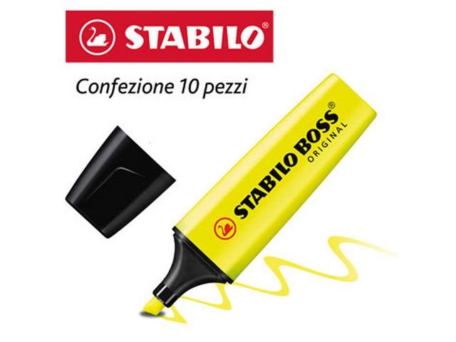 Överstrykningspenna STABILO Boss Gul