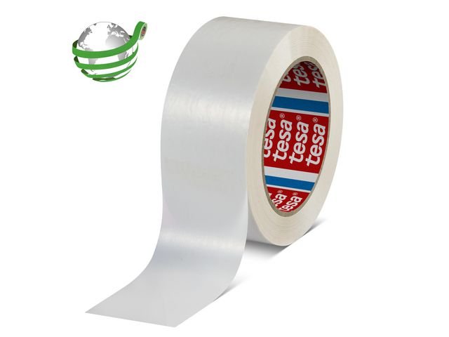 Packtejp TESA 60418 PET 132x50mm vit