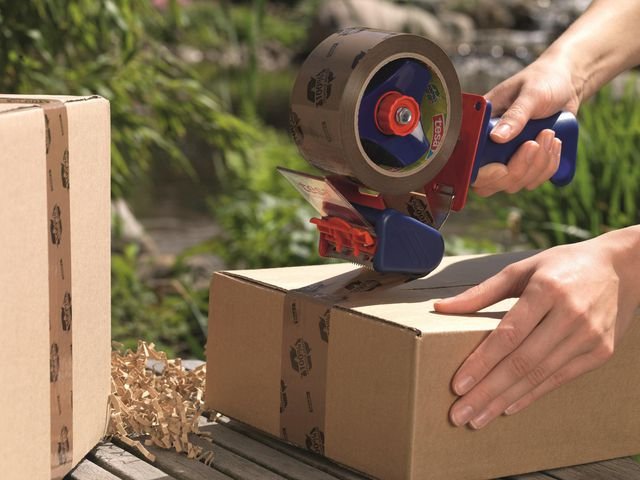 Packtejp TESA Eco Str.50mmx66m brun logo