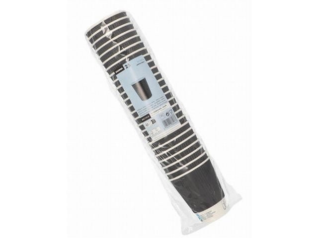 Pappersbägare PAPSTAR svart 20cl 500/fp