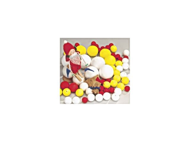 Papperskulor 60mm vit 10/fp