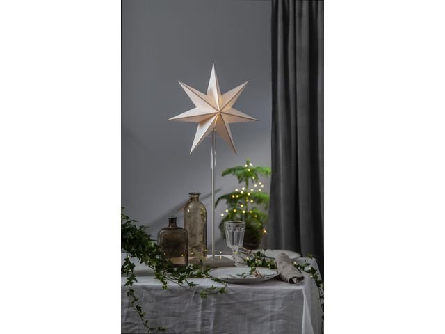 Papperstjärna på fot Astro 74x35cm svart