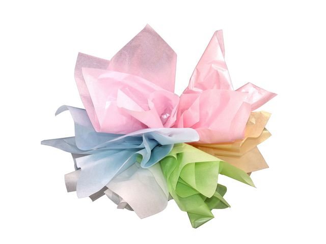 Pärlsilkespapper 50x70cm 25ark x 6färge