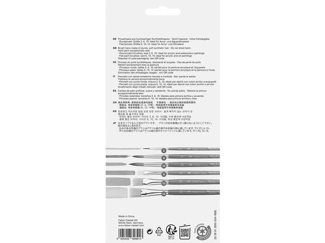 Penslar FABER CASTELL runda o flat 6/fp