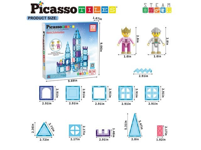 Picasso magnetset Vinter 72 delar