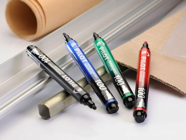 Pilot märkpenna rund SCA 100 1mm blå