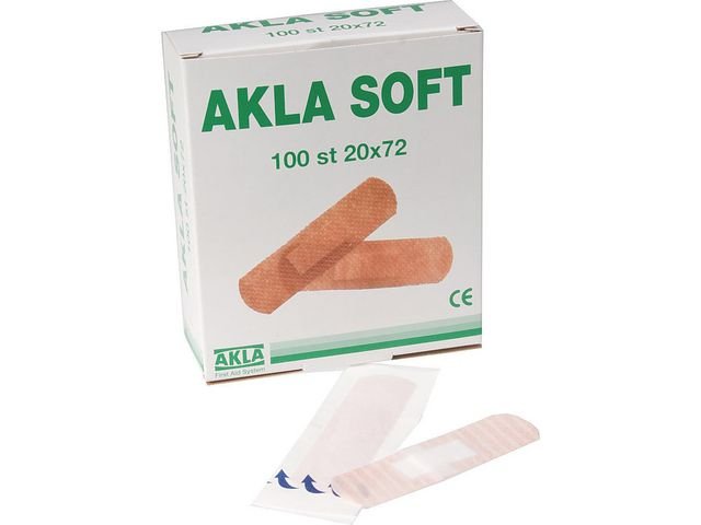 Plåster AKLA Soft NW 34x72mm 100/fp