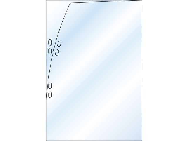 Plastficka i rent A4 - format 0,08mm