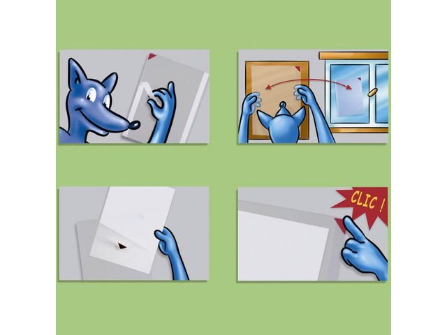 Plastfodral DJOIS självhäft A4 5/fp