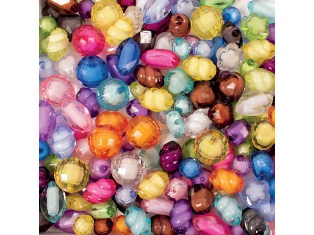 Plastpärlor facett 350/fp