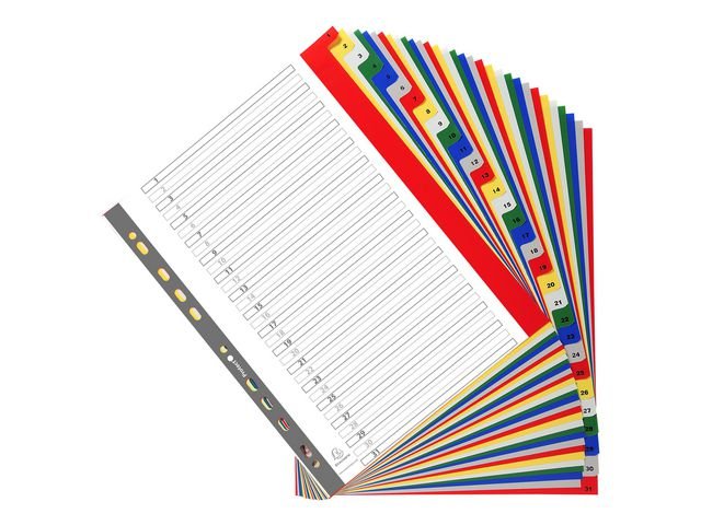 Plastregister EXACOMPTA PP A4+ 1 - 31 f.f