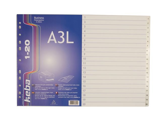 Plastregister KEBA LA3 PP 1 - 20
