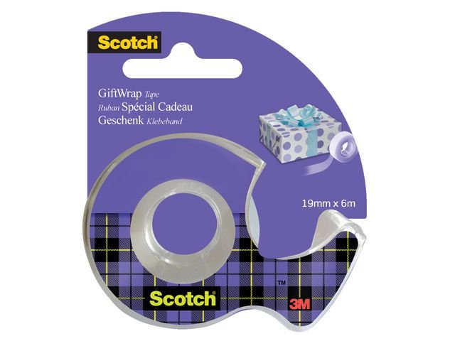 Presenttejp SCOTCH inkl. hållar 19mmx15m