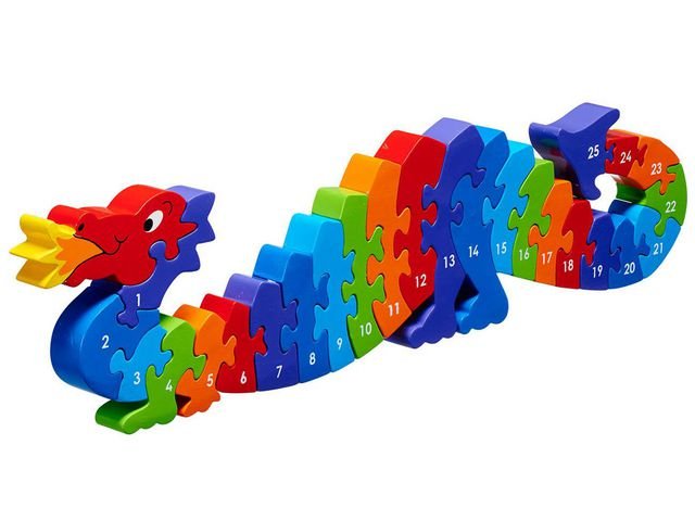 Pussel 1 - 25 Draken i trä