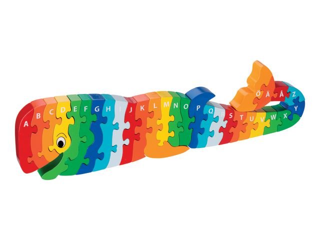 Pussel A - Ö Valen i trä