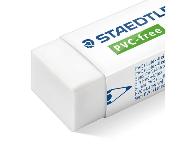 Radergummi Pvc - Fri 43x19x13mm vit