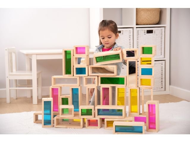 Regnbågsklossar 36 delar