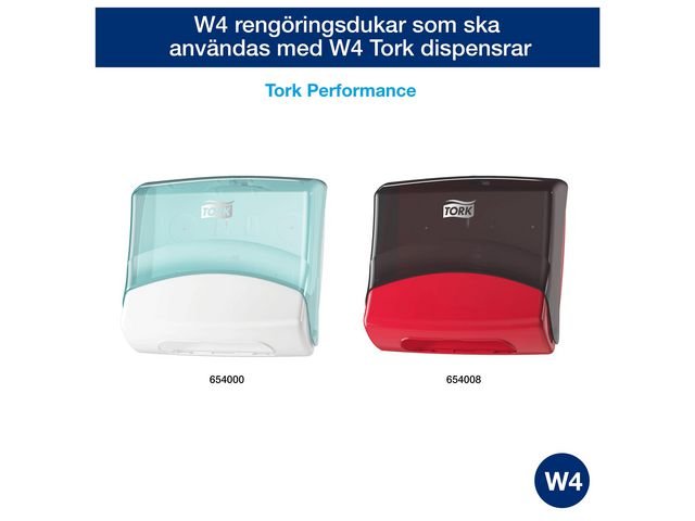 Rengöringsduk TORK W4 Kraftig Bio 105/fp