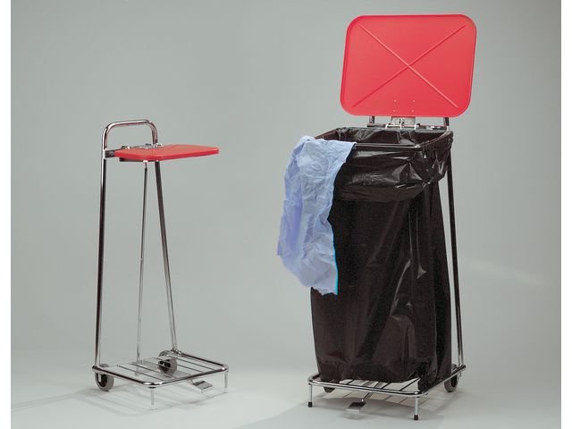 Säckvagn lock/pedal 125L krom