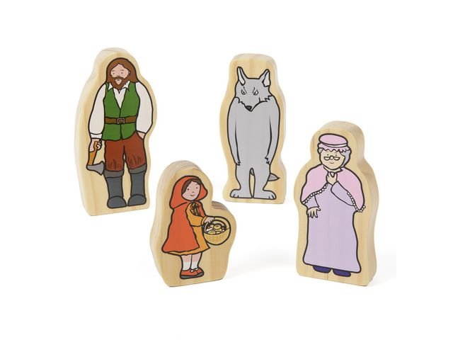 Sagofigurer av trä, Rödluvan 4/fp
