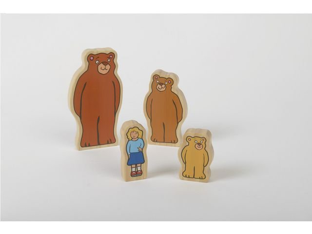 Sagofigurer trä Guldlock 4/fp