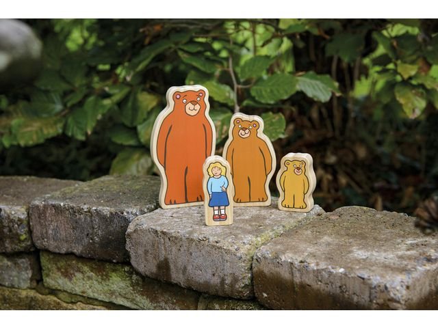 Sagofigurer trä Guldlock 4/fp