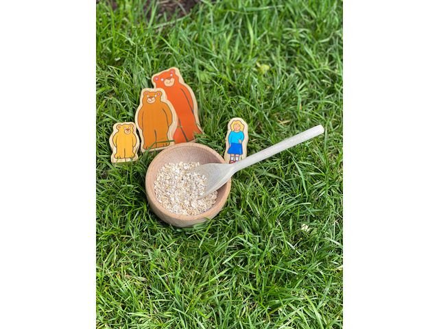 Sagofigurer trä Guldlock 4/fp