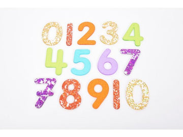 Sensoriska siffror glitter 14-pack