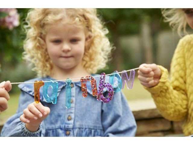 Sensosriska bokstäver glitter 26/fp