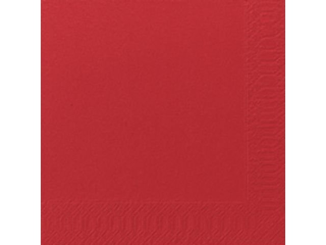 Servett 3 - lags 33x33cm röd 125/fp